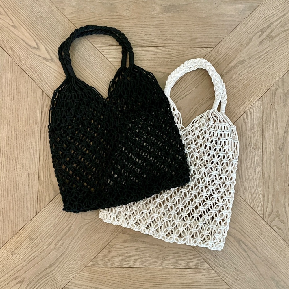 CLEARANCE - Mermaid Macrame Rope Mesh Net Crochet Tote